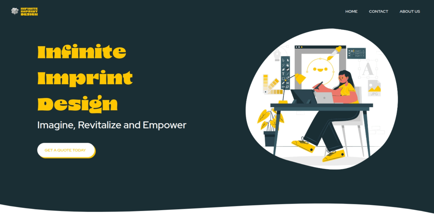 Infinite Imprint Design website