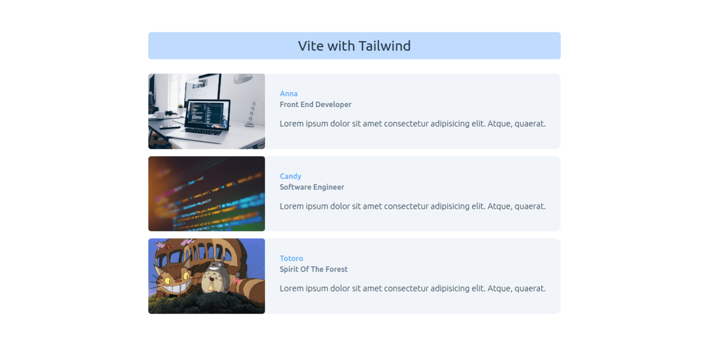 Vite with Tailwind