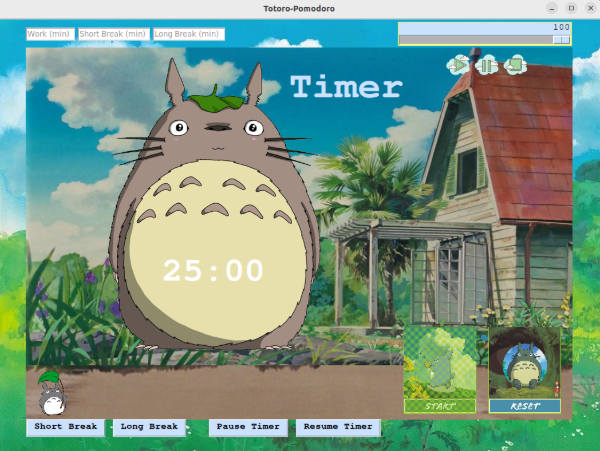 totoro-pomodoro timer
