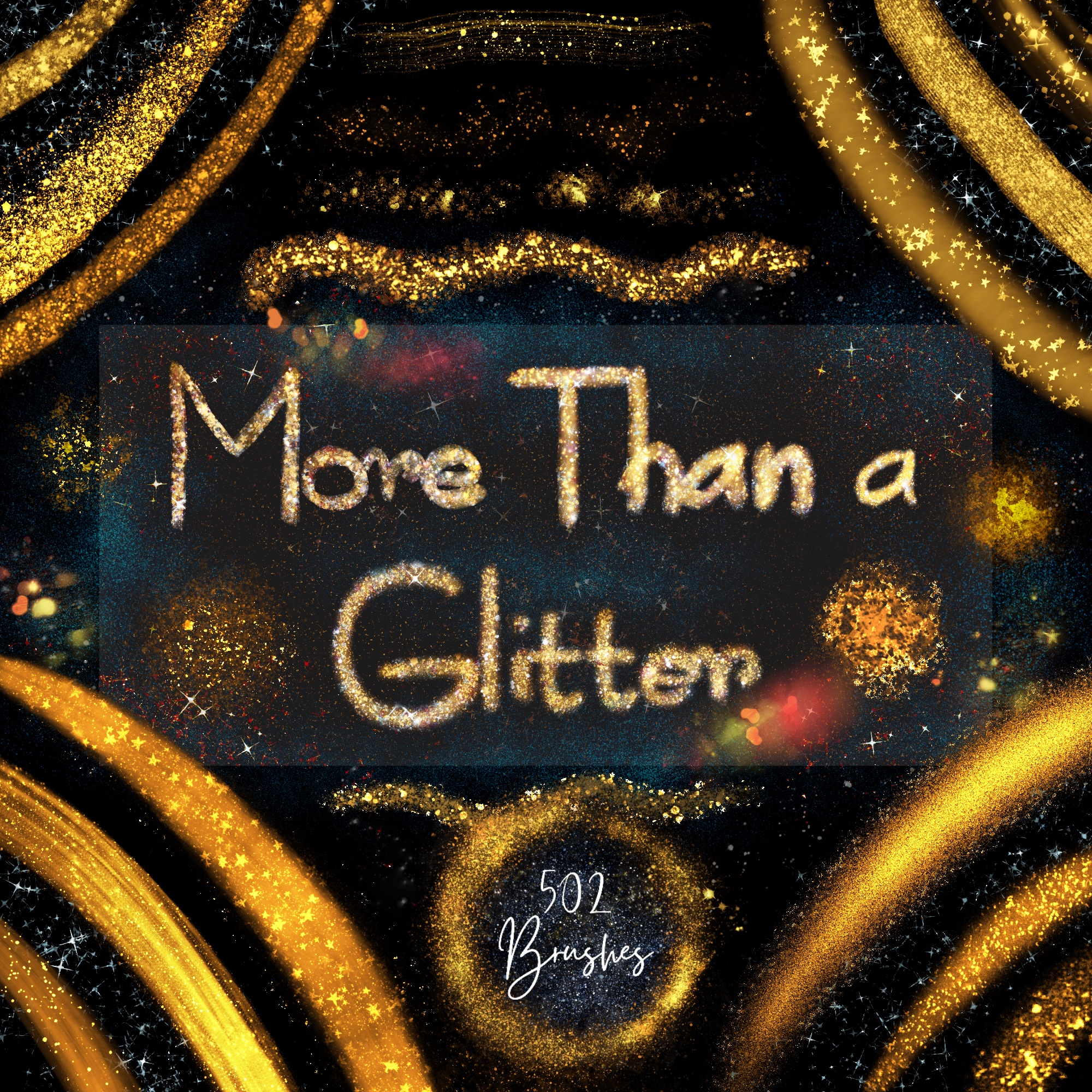 advertisment for More Than A Glitter Procreate brushes