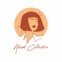 animation of a text About Collection showing a woman's face winking at the end